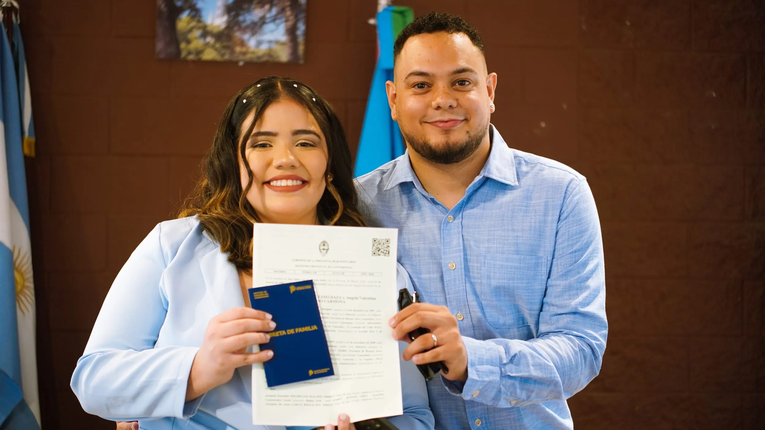 Casamiento civil pareja con libreta Registro Civil