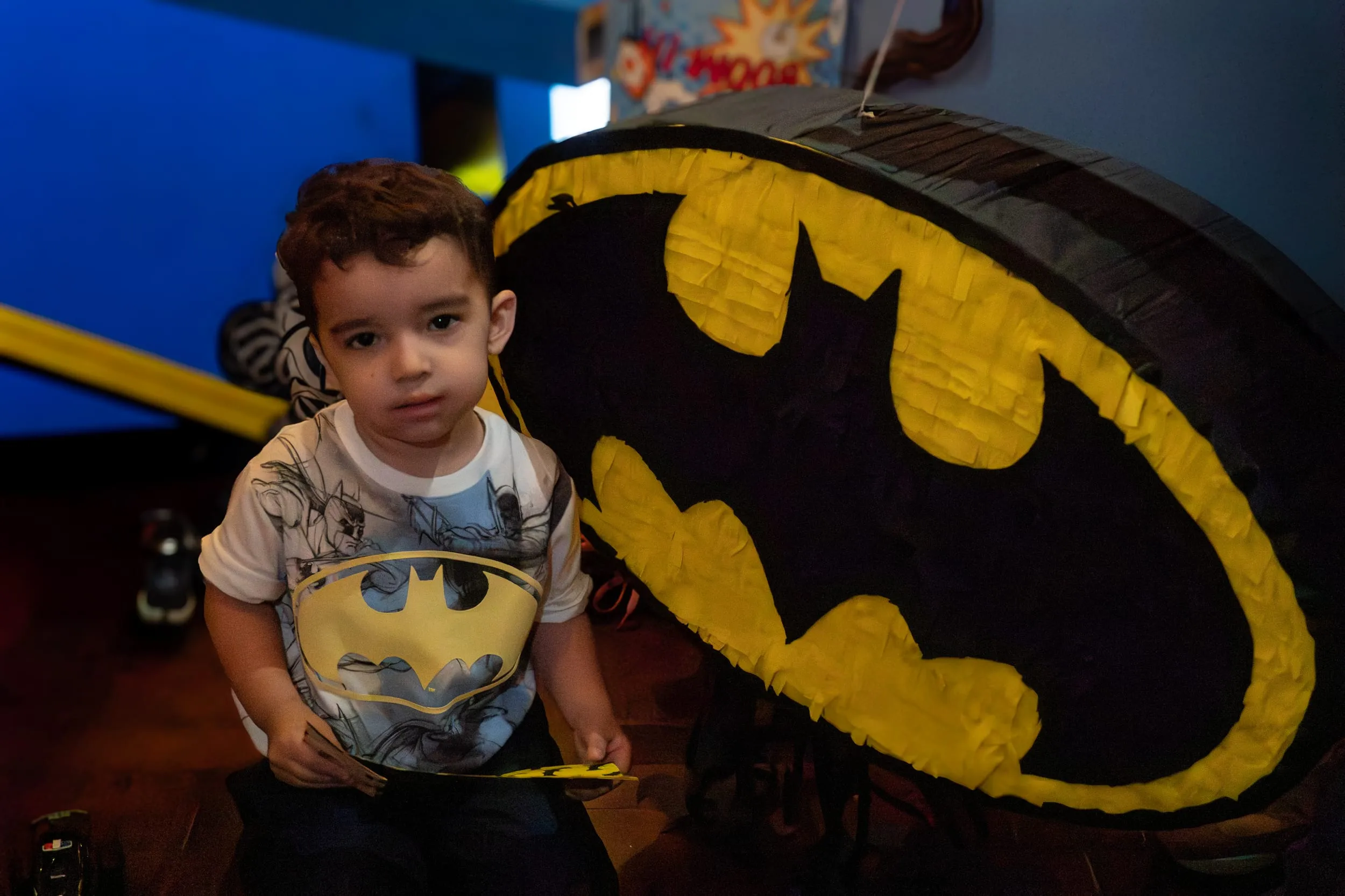 Cumpleaños batman piñata gigante